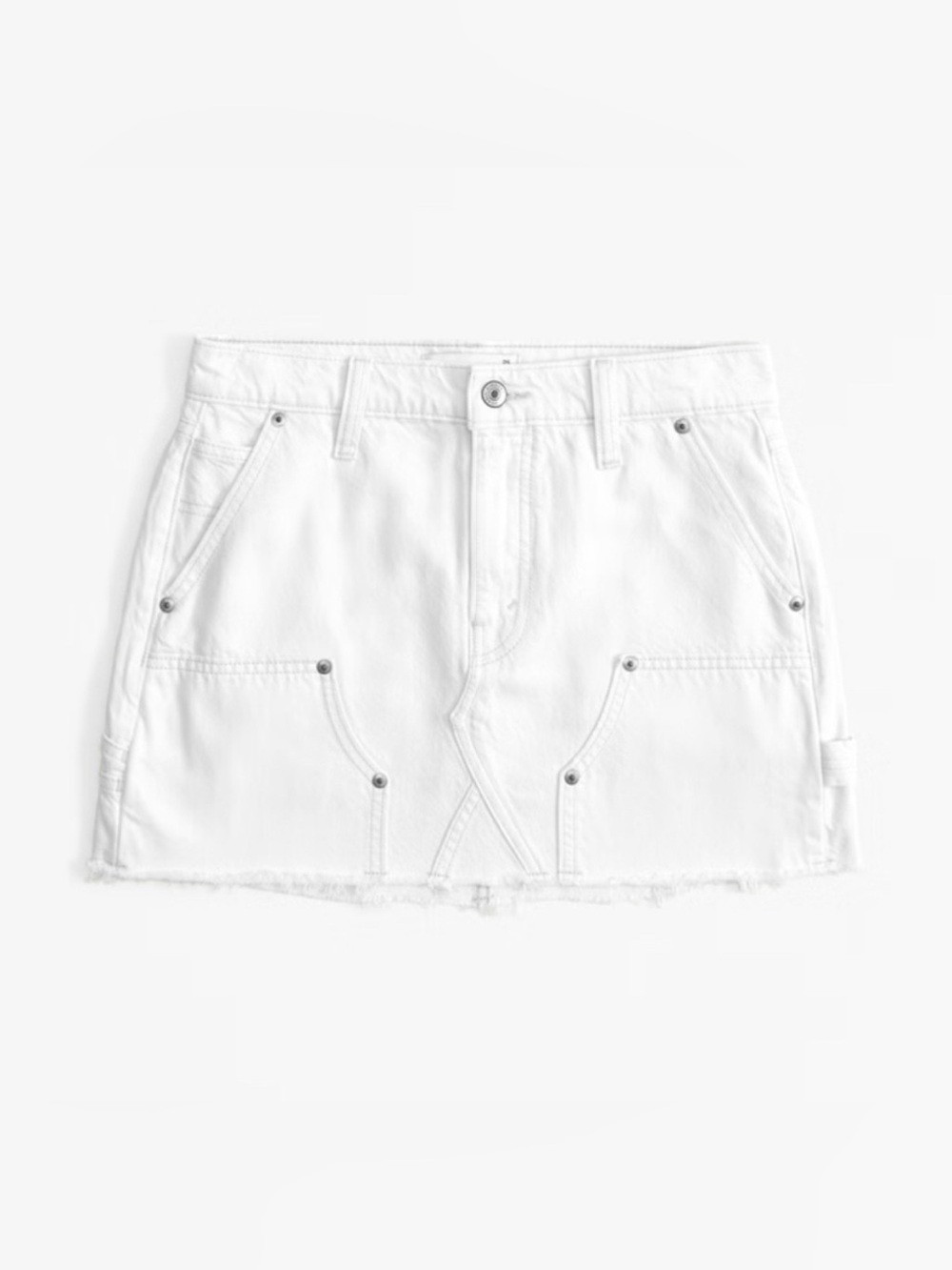 Abercrombie and Fitch mid rise white skirt